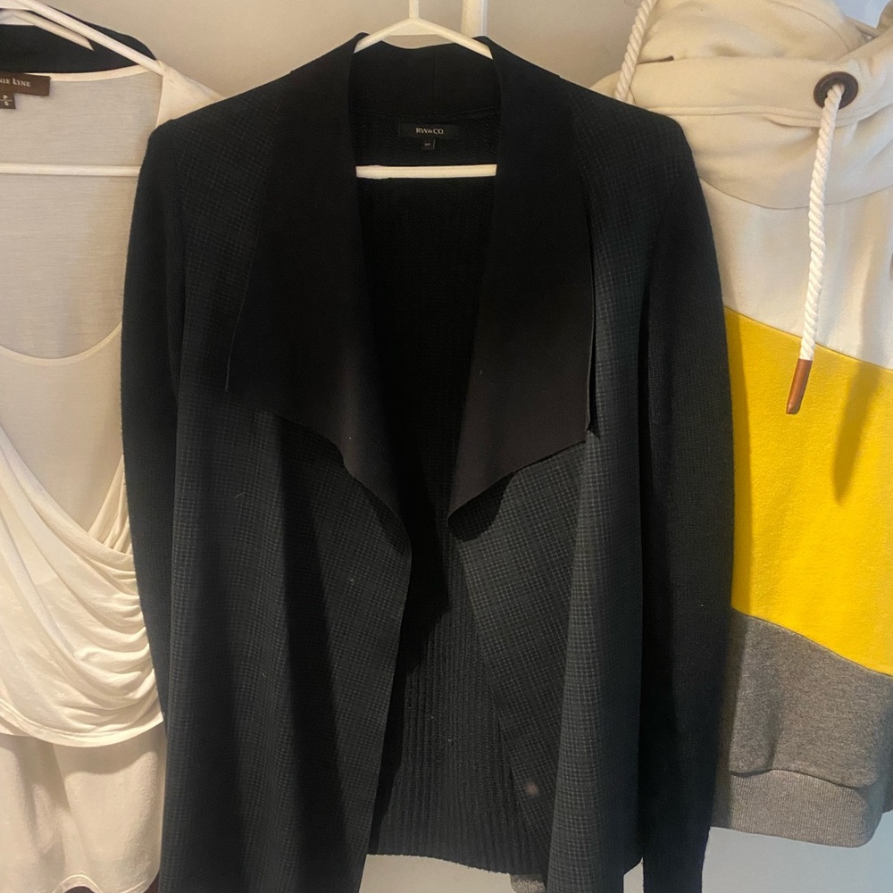 RW&CO. Black Cardigan Sweater